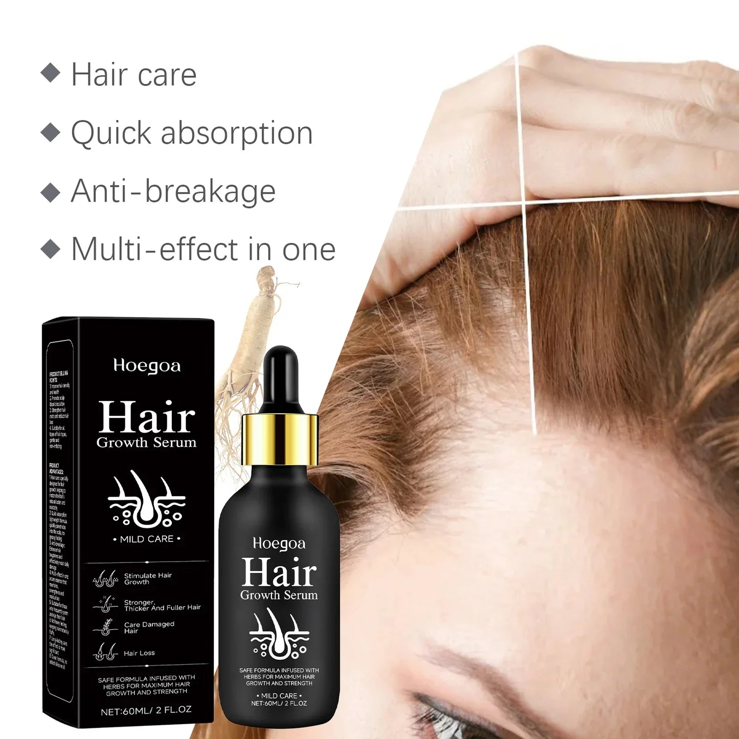 Natural Hair Growth Oil for Men and Women 60ml-4