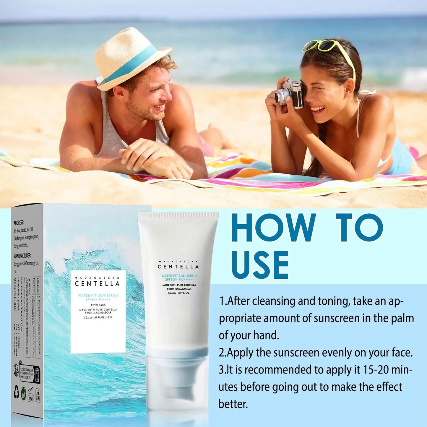 Original 50ml Centella Facial Sunscreen Cream-4