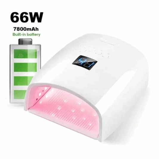 Professional Cordless UV LED Nail Curing Lamp - 66W Rechargeable-0